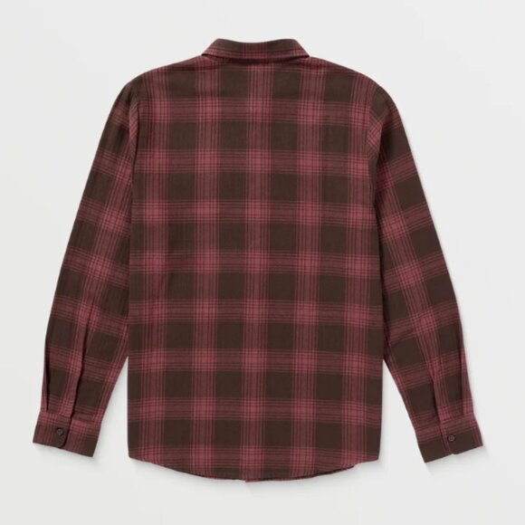 VOLCOM - Loreto Flannel Long Sleeve Shirt - Pumice - Large - Picture 2 of 6